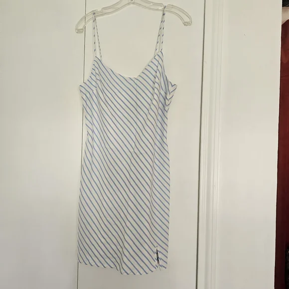 ASOS | Dresses | Asos Blue And White Striped Dress | Poshmark
